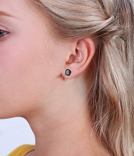 Gabry&jwl 6Pcs Lightweight Ear Gauges Plugs Ear Tunnels 2G 4G 6G 8G 6mm 5mm 4mm 3mm 316L Stainless Steel Body Piercing Plugs Prong Set CZ Ear Stretcher Expander Plugs with Rubber O-Rings - style: C01:3Pairs(6G=4mm)