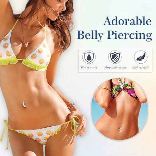 3-12 Pcs 14G Belly Button Rings Belly Rings for Women CZ Opal Navel Rings Belly Piercings Jewelry Belly Barbells Stainless Steel Body Belly Button Piercing Jewelry - color: Silver-3Pcs-14G/10MM