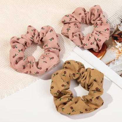 Hair Scrunchies for Women - Hair Ties No Damage Both for Thick Hair or Thin Hair Curl Hair No Crease Scrunchies Ponytail Holder No Hurt Your Hair - color: Light Pink