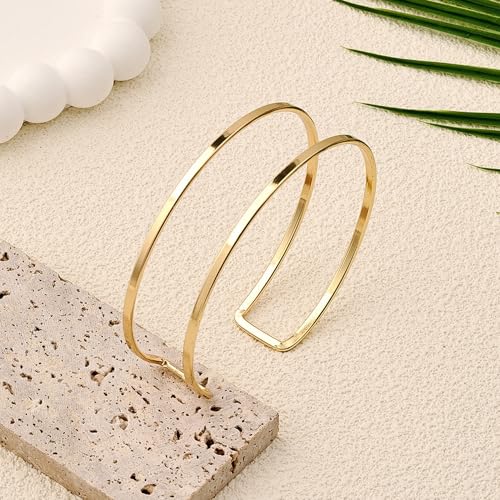 Arm Cuff for Women Layered Armlet Open Adjustable Arm Cuff Gold Silver Upper Arm Cuff Bracelet Minimalist Armband Trendy Jewelry - color: Arm Cuff01