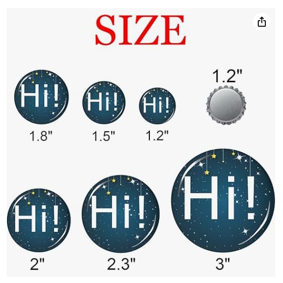 Personalized Photo Pin Buttons Custom Picture Pinback Set of 1-1000PCS Metal Commemorative Buttons - color: BLACK, size: 3in