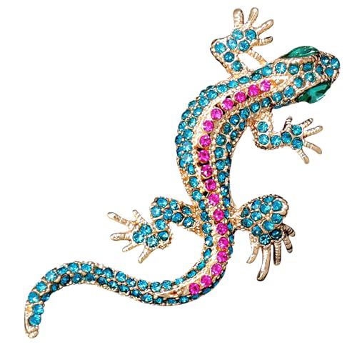 HETICA Animal Brooch for Women, Funny and Cute Flower Brooch Safety Pins Clothing Backpack Hat Decoration Enamel Pins Fashion Women Brooches and Pins Jewelry - style: Geckos