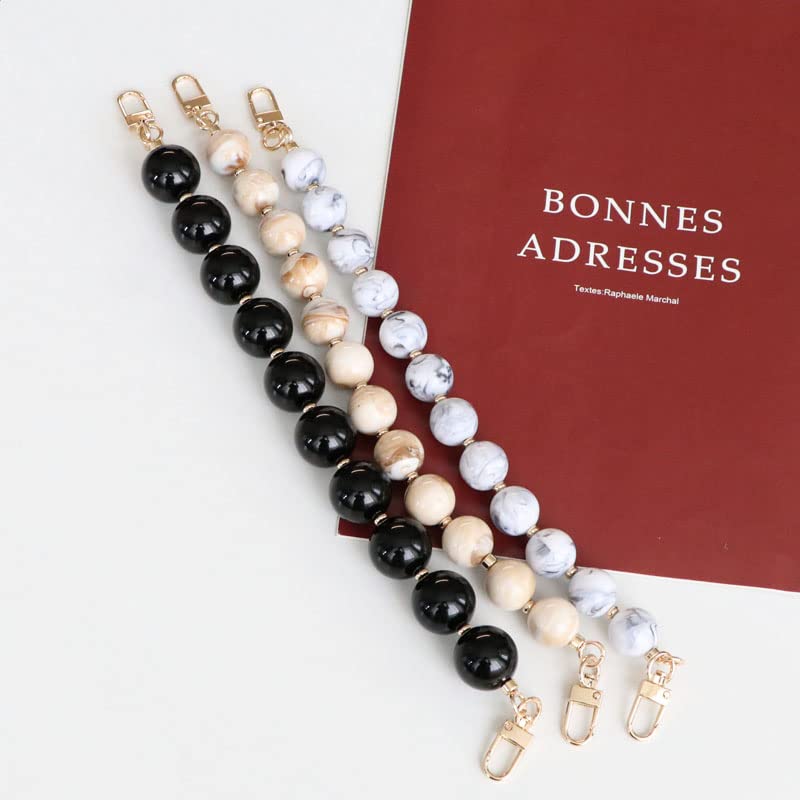 AUMEY Handbag Chain Straps Acrylic Purse Chain Strap Fashionable Replacement Purse Clutches Handles for Purse Handbags DIY Crafts, 15 inch of Each (YZL01-DLD) - color: Yzl01-dld