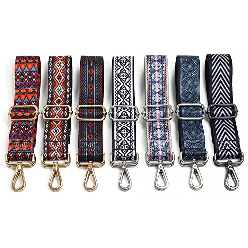 Kolti Purse Strap Replacement Crossbody Handbag Stripe Wide Adjustable - color: Gun Buckle-232
