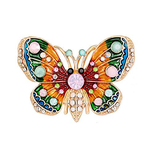 seven wolves Brooches for Women Austria Crystal Brooch Pins Rhinestones Brooches Daily Wearing Breastpin with Boxes - color: Multicolor 2