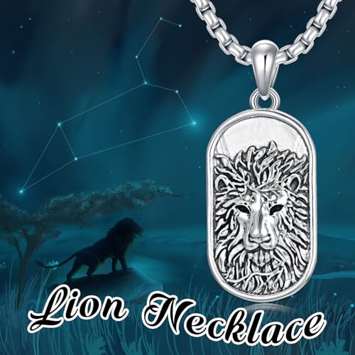 SIMONLY Zodiac Necklace 925 Sterling Silver Constellation Necklace Zodiac Sign Necklaces Horoscope Jewelry Christmas Birthday Astrology Gifts for Women Men Unisex - style: Leo-Gold