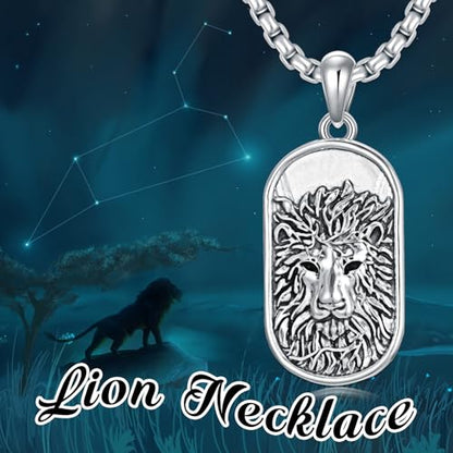 SIMONLY Zodiac Necklace 925 Sterling Silver Constellation Necklace Zodiac Sign Necklaces Horoscope Jewelry Christmas Birthday Astrology Gifts for Women Men Unisex - style: Leo-Gold