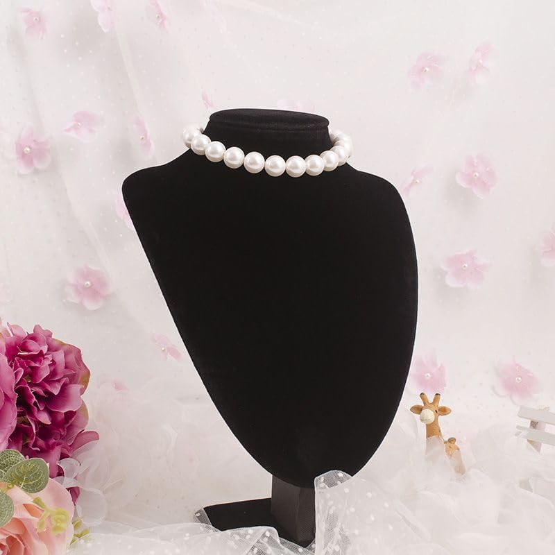 CSIYANJRY99 Pearl Necklace and Earring Set Faux Pearl Jewelry Sets for Women Imitation Beaded Pearl Necklace Bracelet Stud Earrings for Women - color: White Pearl F