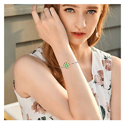 PH PandaHall 28 pcs Bracelet Bezel Settings for Jewelry DIY Craft Making | 14 pcs 7 Styles 304 Stainless Steel Bezel Bracelets Blank Tray Bangles, 14 pcs 16mm Flat Round Clear Glass Cabochons