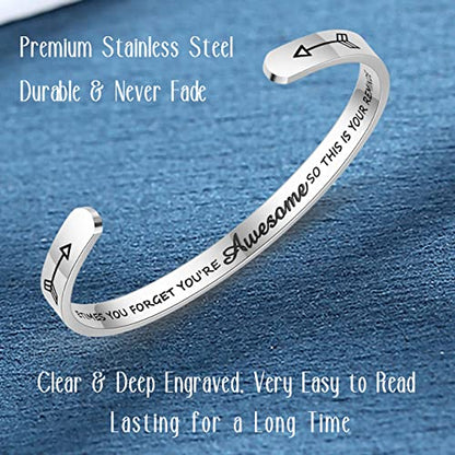 SAM & LORI Personal Bracelets for Teens/Women-Inspirational Jewelry Gifts (Various Designs) for Daughter/Sister/Mom/Friends-Adjustable Bracelet in a Pretty Gift Box - style: 2 Sometimes you forget...