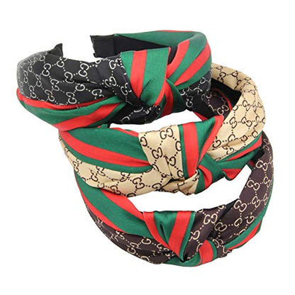 Fashion 3 packs Classic styling headband elasticity contract no deformation - style: ggreen