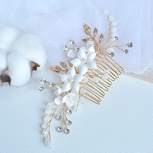Wedding Hair Comb Clip, Wedding Hair Accessories for Brides, Crystal Bridal Hair Accessories Headpieces for Women, Girl, Party, Prom, (Style D) - style: Style D