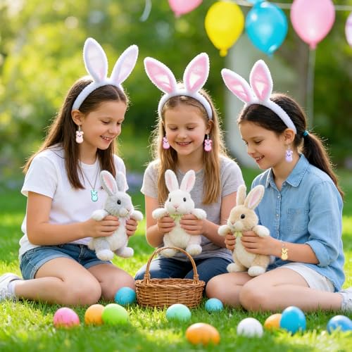 64 Pcs Bunny Resin Charms, Easter Charm for Jewelry Making | Resin Rabbit Pendants, DIY Crafts, Bracelet Necklace Earrings Jewelry Making, Basket Stuffers, Party Favors, Spring Gift - style: Easter Style