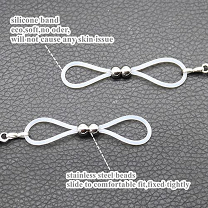 Non Pierced Nipple Jewelry Chains Faux Nipple Piercing Rings Bells Stainless Steel Nipple Noose - color: E