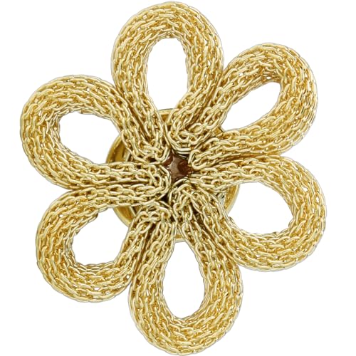 18K Gold Tone lapel Pins Brooch for Men Suit, Metal Flower Brooch Pins for Women, Mens Suit Accessories on Wedding Birthday Anniversary Father's Day. - color: Rope knot