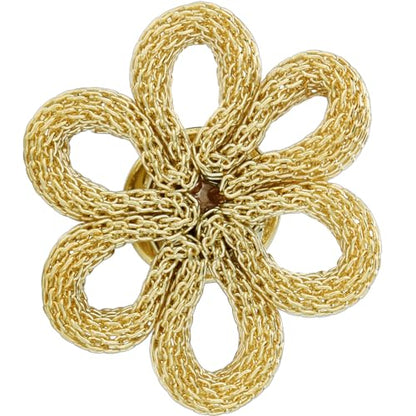 18K Gold Tone lapel Pins Brooch for Men Suit, Metal Flower Brooch Pins for Women, Mens Suit Accessories on Wedding Birthday Anniversary Father's Day. - color: Rope knot