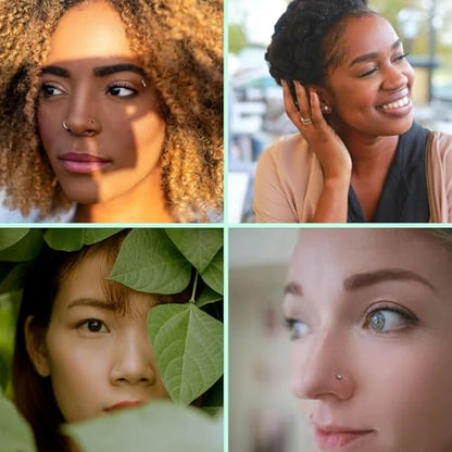 Gotumo 20G Nose Rings Titanium Nose Studs Cubic Zirconia Straight Nose Piercing Jewelry Hypoallergenic Nose Rings Studs for Women Men 6pcs set Silver - color: Gold, size: 20G Straight 9pcs