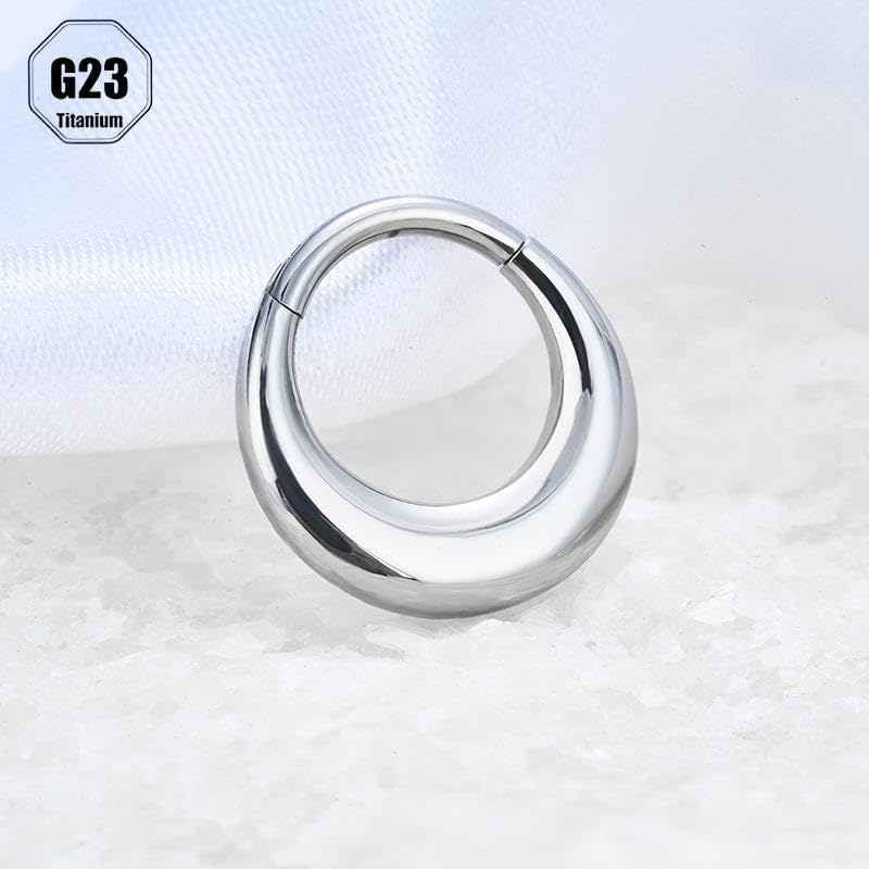 Cartilage Daith Earrings For Women Small 14K Gold Plated Hoop Hypoallergenic Helix Piercing Huggie Surgical Steel Diamond Implant Cubic Zirconia Prom Gift Jewelry - color: Style10-Silver, size: 16g-10mm