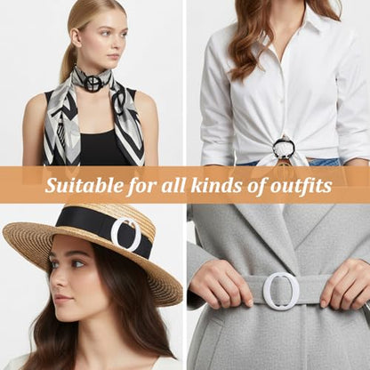 7pcs Tshirt Clip, Shirt Ties Clips for Women, Elegant Tshirt Ties Rings, Simple Resin Tshirts Clips For Women for The Side for Woman Girls, Buckles, Fasteners Sewing Supplies
