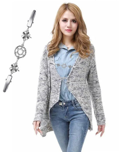 3 Styles Vintage Shirts Dresses Shawl Clips for Women Girls Retro Cardigan Collar Clips Brooch for Clothing - style: Style 3