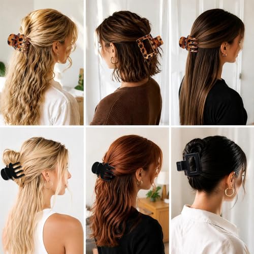 8 PCS Small Hair Clips for Women 2 Inch Claw Clips for Thin Hair
