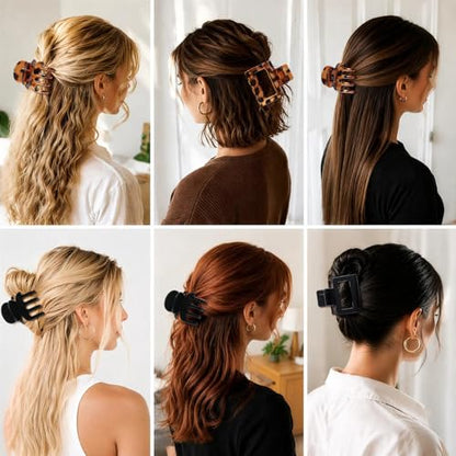 8 PCS Small Hair Clips for Women 2 Inch Claw Clips for Thin Hair