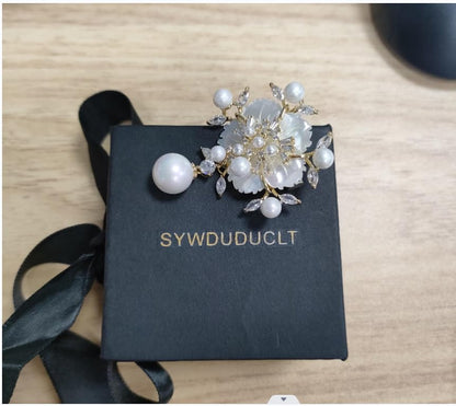 SYWDUDUCLT Fashion Elegant Brooches for Women Brooch, Suitable For Party And Daily Wear On Many Occasions - style: Shell