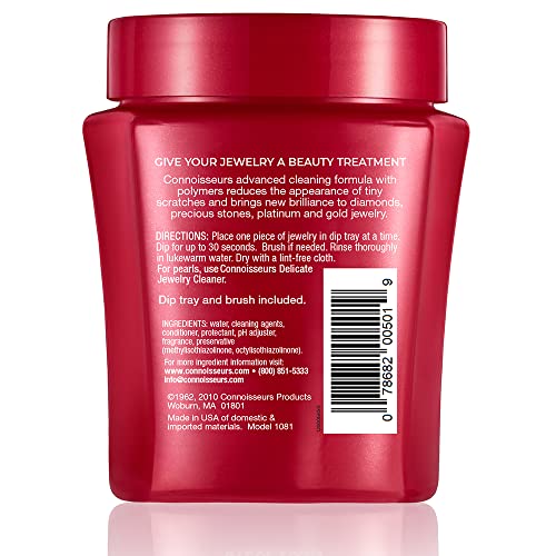 CONNOISSEURS Premium Edition Jewelry Cleaner, Value Size 9.6oz - Pick from Fine, Silver or Delicate Jewelry Cleaner - style: Fine - 9.6 Ounce