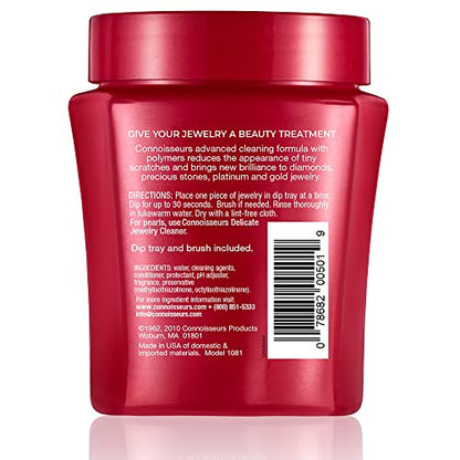 CONNOISSEURS Premium Edition Jewelry Cleaner, Value Size 9.6oz - Pick from Fine, Silver or Delicate Jewelry Cleaner - style: Fine - 9.6 Ounce