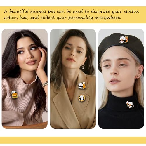 Cute Enamel Pin Sets for Backpacks and Jackets - color: JH-137