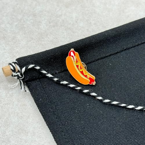 Hot Dog Cartoon Enamel Pins Brooch Creative Brooch Lapel Pin Badge Cute Metal Brooch Pins Accessories Decoration for Girls Boys Women Clothes Backpacks Decor - size: 12Pieces