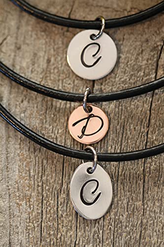 Triple Disc Layered Necklace Set, Monogram Layering Necklace, Stacked Necklaces, Multi Strand Necklace, Family Initial Necklaces, Kid's Initials