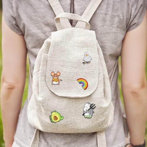 20/30/50/80 Mixed Enamel Brooch Bulk Set,Lapel Badges, Cartoon Plant Enamel Pin Sets, Funny Button Pins Jewelry for Backpack Cloths Hats Jacket Decoration - style: 80 pcs
