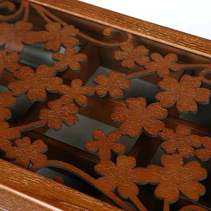 Changsuo Wooden Jewelry Box for Women with Drawers, Medium-sized Jewelry Storage Organizer with Acrylic Lid - size: Three-drawer