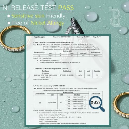 316L Stainless Steel 5A CZ Nose Rings Hoops Conch Helix Piercing Jewelry | Cartilage Earrings Tragus Rook Daith Piercing Jewelry, Septum Clicker Silver/Black/14K Gold Plated, 6-12mm, 16G/18G/20G - color: Gold, Clear CZ(5A), 20G, size: 20g(0.8mm)-8mm-TopPi