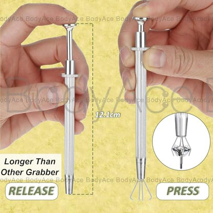 20G Internal Thread Cartilage Earrings Studs Surgical Steel Nose Rings Stud | Flat Back Stud Piercing Jewelry for Tragus/Helix/Conch/Medusa/Lip/Labret - color: BL:8mm;CZ:3mm