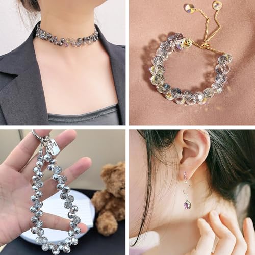 150Pcs Electroplate Faceted Teardrop Glass Beads Colorful Waterdrop Crystal Glass Beads Top Drilled Drop Beads Chandelier Dangle Pendants for DIY Earring Bracelet Necklace Jewelry Making - color: Mixed Color-C