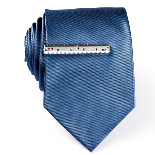 HAWSON Various Tie Clips for Men Unique, Funny Novelty Mens Tie Bar, Personalized Tie Pins for Men, Theme Wedding Party Gifts - style: Ruler