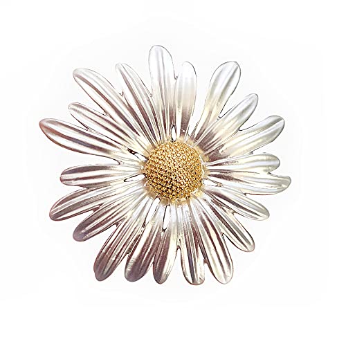 Rhinestone Sunflower Brooch Pin,Enamel Crystal Yellow Flower Coat Pins,Cute Plant Sun Flower Suit Brooch Pin for Women Girls - color: Style D