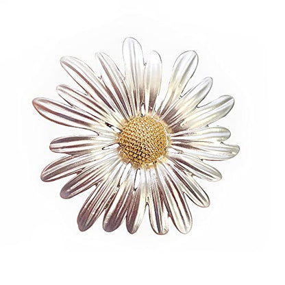 Rhinestone Sunflower Brooch Pin,Enamel Crystal Yellow Flower Coat Pins,Cute Plant Sun Flower Suit Brooch Pin for Women Girls - color: Style D