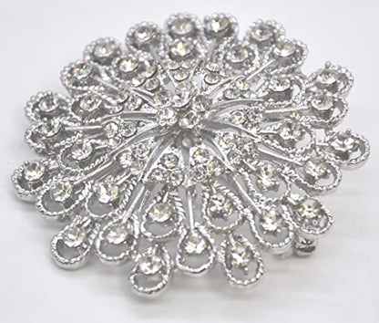 Belagio Enterprises 2 1/2-Inch Rhinestone Brooch | BW-171-182 - size: 2-1/2-Inch, style: BW-130
