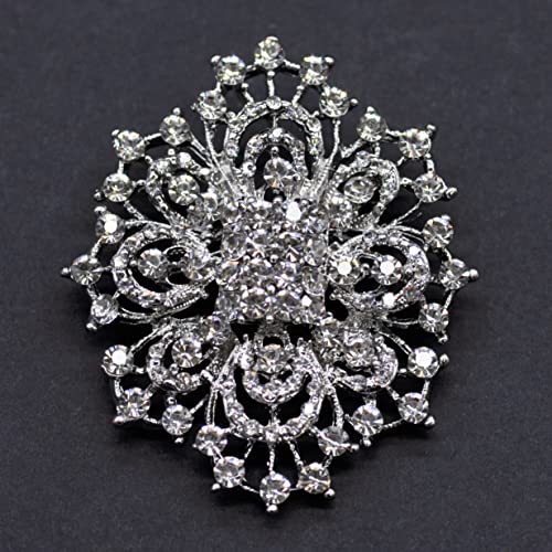 Belagio Enterprises 2 1/2-Inch Rhinestone Brooch | BW-171-182 - size: 2-1/2-Inch, style: BW-140