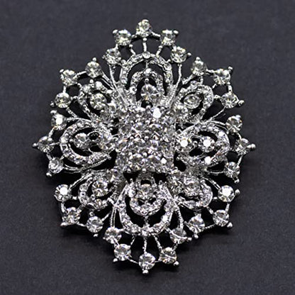 Belagio Enterprises 2 1/2-Inch Rhinestone Brooch | BW-171-182 - size: 2-1/2-Inch, style: BW-140