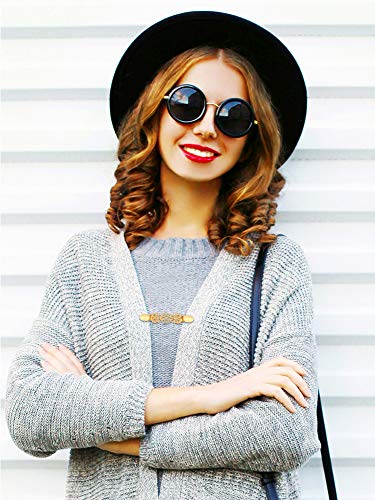 4 Pieces Vintage Sweater Shawl Clips Retro Cardigan Collar Dress Shirt Brooch Clips for Women Wearing, 4 Styles(Stylish Style)