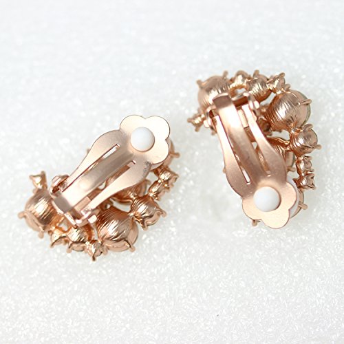 Faship Gorgeous Clip Ons Floral Earrings - color: Yellow