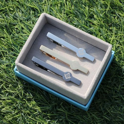Tie Clips for Men 3Pcs Tie Bar Clip Set Personalized Gifts Suitable for Wedding Anniversary Business - style: 3pcs Freemason