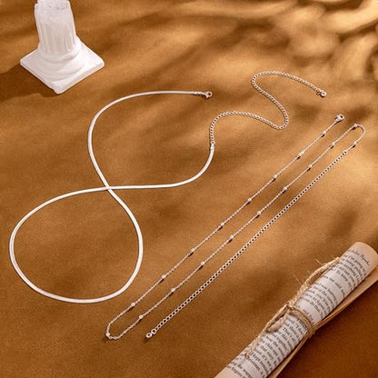 14K Gold Plated Layered Body Waist Chain for Women | Layered Waist Chain with CZ Heart and Pearl Pendant, Belly Chain Belt Jewelry for Women, Bikini Summer Beach Wear - style: Snake & Waist Beads Chain