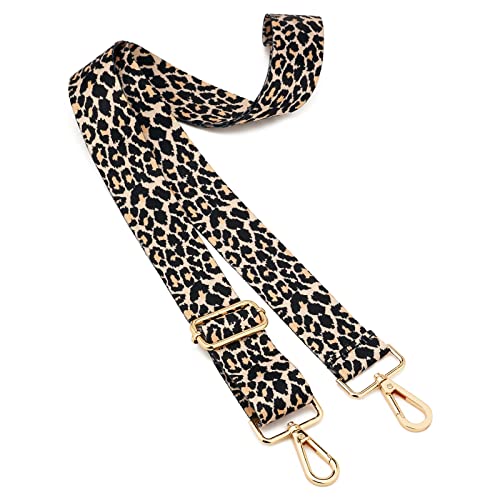 Wide Shoulder Strap Adjustable Replacement Belt Crossbody Canvas Bag Handbag - color: Wide: 1.4"(3.5cm)leopard2, size: Wide: 1.4"(3.5cm)