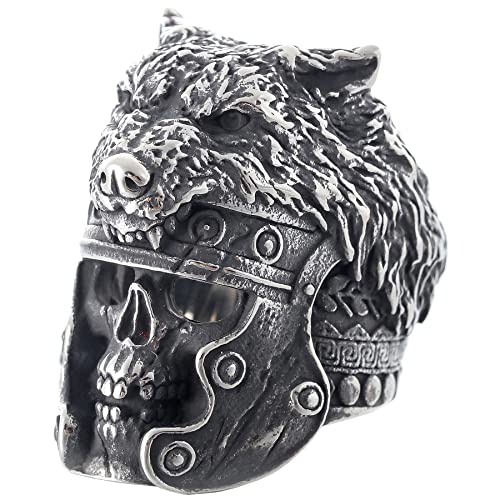 2023 Skull Ring Cool Evil Death Punk Rock Stainless Steel Rings Aly Style Jewelry - style: R822