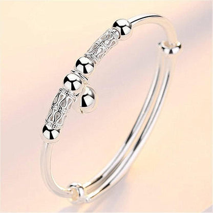 925 Sterling Silver Bracelet Plated Cuff Bangle Bracelet Fashionable Multi-layer Cross Wire Bangle Bracelet Open Adjustable Wide Cuff Bracelet for Teen Girls Fashion Jewelry - color: 02